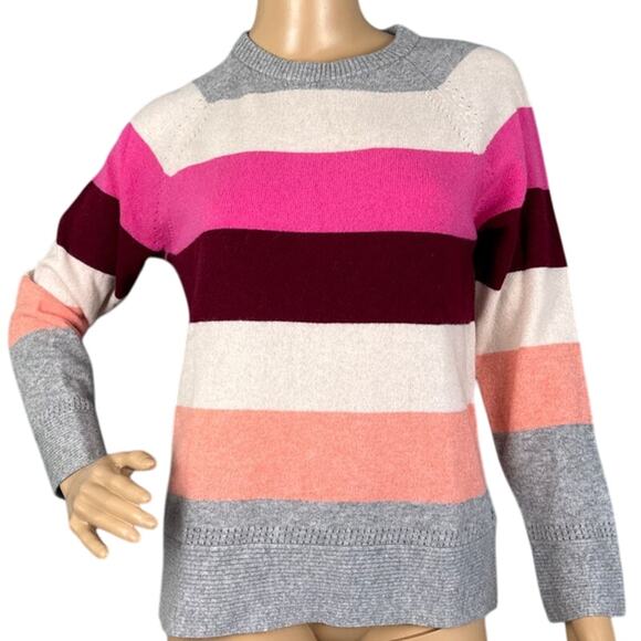 Marine Layer Women's Maya Cashmere Color Block Sweater Size XS (oversized) NWOT - Picture 1 of 8